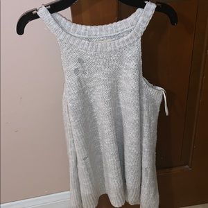Hollister distressed off the shoulder sweater